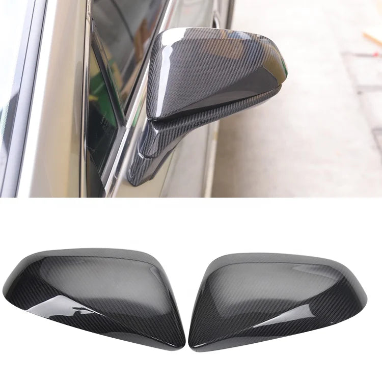 RHD only Mirror Cover Real Dry Carbon Rearview Mirror Cover for Lexus RX NX 2014up