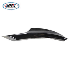 Fiberglass FRP Front Bumper Splitter Flaps Painted Glossy Black For E90 Mtech LCI 2009-2012