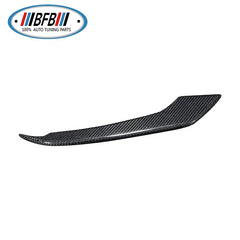 Car Auto Exteriors For Ford Mustang Carbon Fiber Front Fog Lamp Cover Decoration trim Stick On Front Bumper Canard 2015 up