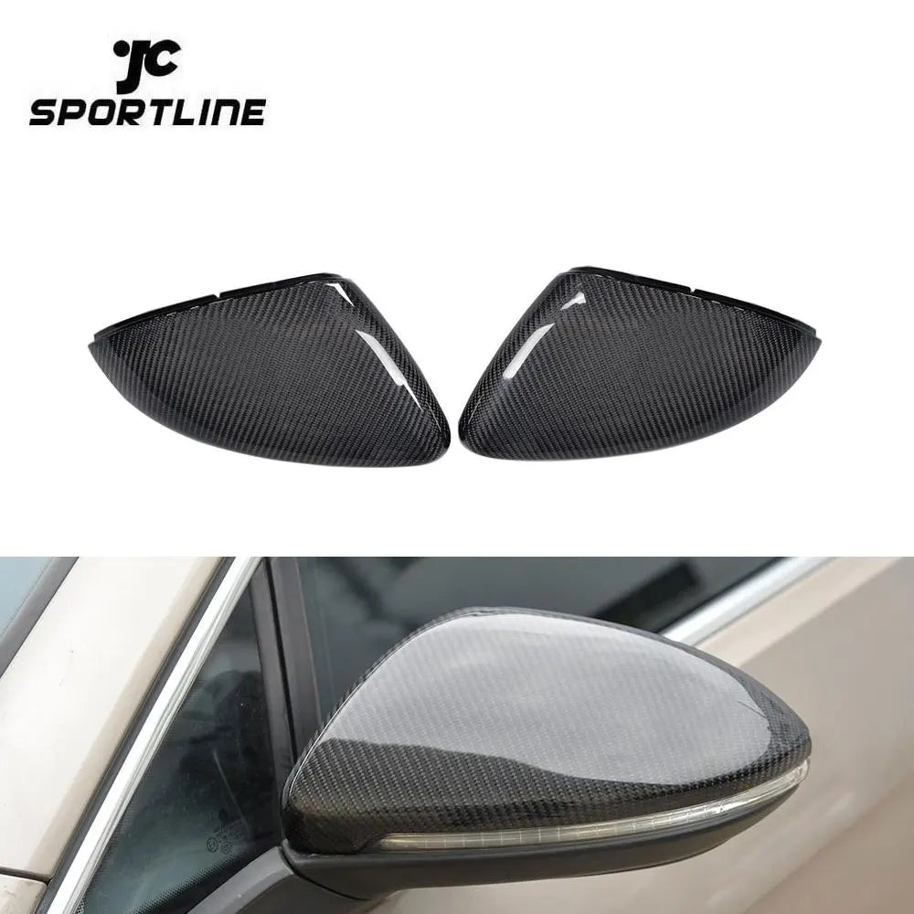 Carbon Side Rearview Mirror Cover Caps replacement for Volkswagen MK7 Golf VII