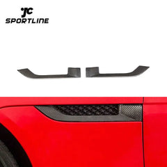 Dry Carbon Fiber Front Fender Vents Molding Trim for Jaguar F-Type R-Dynamic 2-Door 13-19