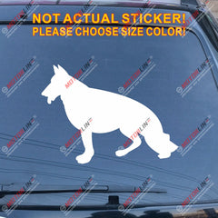 German Shepherd Dog Car Decal Sticker choose size and color, You Choose Your Color and size!