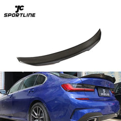 JCSportline G20 Carbon Auto High Kick Wing Spoiler for BMW G20 330i M340i Sedan 2019-2020