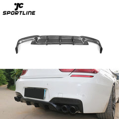 13-17 F12 F13 Carbon Fiber Rear Bumper Diffuser for BMW M6 Gran Coupe Sedan