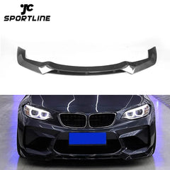 Carbon F87 M2 Bumper Front Lip Spoiler for BMW 2 Series 16-17