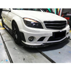 W204 C63 Carbon Fiber Front Lip Spoiler for Mercedes Ben z 07-12