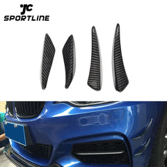 Carbon Fiber Front Lip Fin Trims for BMW 2 Series F22 M235I M-Tech