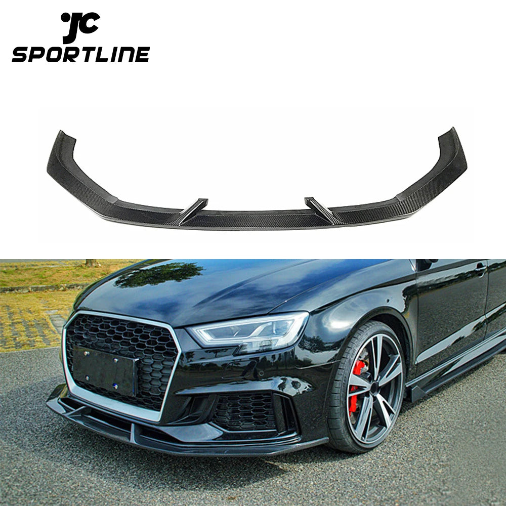 Carbon Fiber Facelift RS3 Front Spoiler Lip for Audi RS3 8V Sedan 17-18