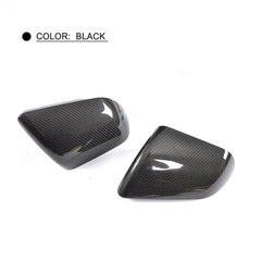 Vacuum Carbon Fiber Side Mirror Covers for Ford Mustang GT Coupe 2-Door 15-17