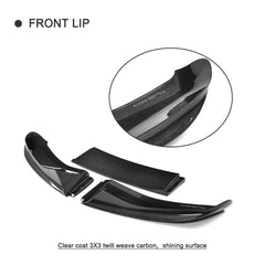 3PCS/SET P style Carbon Fiber Front Lip for BMW X5 F15 M-Sport X5M 14-18