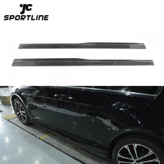 GOLF R Carbon Fiber Side Skirts Extension Kit for Volkswagen VW GOLF VII 7 MK7 R R-LINE 14-17