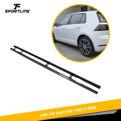 MK7.5 R Carbon Fiber Side Skirts Extension for VW Golf 7.5 MK7.5 R-LINE 14-18