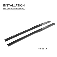 GOLF R Carbon Fiber Side Skirts Extension Kit for Volkswagen VW GOLF VII 7 MK7 R R-LINE 14-17