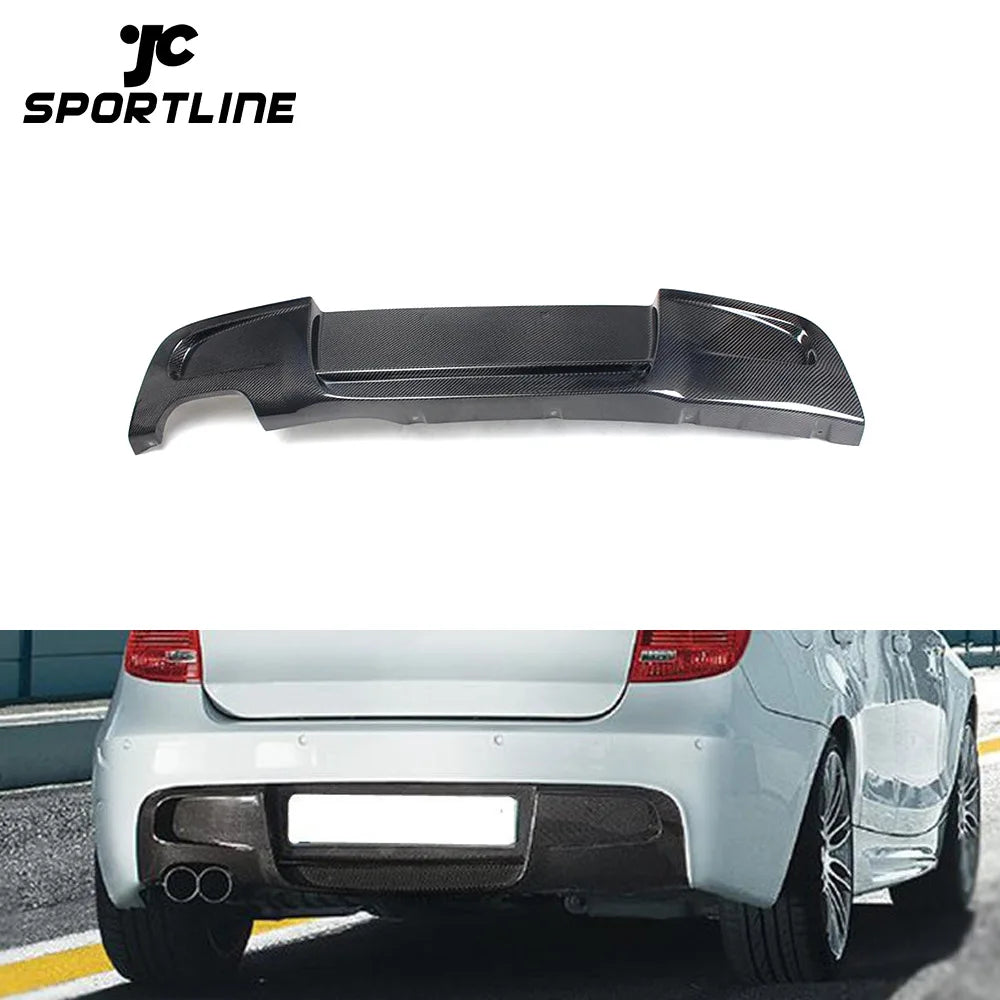 Car Carbon Fiber Rear Bumper Diffuser for BMW E87 M Tech P Style