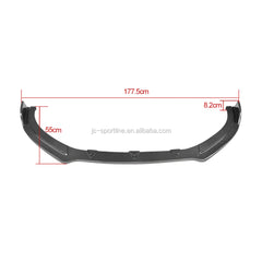 A Style Carbon Fiber S3 Front Lip Spoiler For Audi A3 S3 4D Sedan 14UP