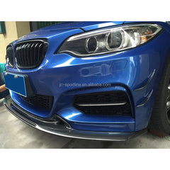 Carbon Fiber Front Lip Fin Trims for BMW 2 Series F22 M235I M-Tech