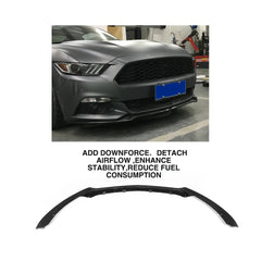 Carbon Fiber Front Chin Lip Splitter for Ford Mustang GT Coupe 2-Door 15-17