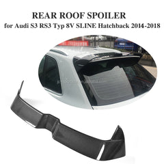 ML Carbon Fiber S3 RS3 Roof Spoiler for Audi S3 RS3 Type 8V A3 SLINE Hatchback 2-Door 14-18