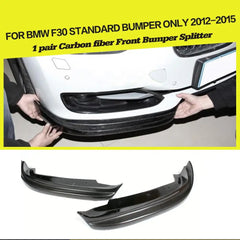 F30 Front Bumper Carbon Fiber Splitter for BMW 320i 325i 328i 335i 340i 13-17