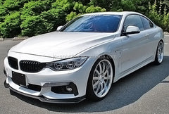 Real Carbon Fiber F32 Front Bumper Lip Spoiler for BMW 4-Series F32 F33 F36 435i M Sport Bumper