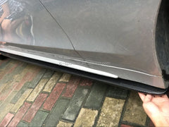 C Type Carbon W205 Side Skirts for Me rcedes sport