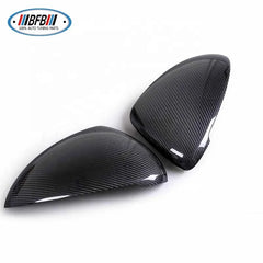 Carbon Fiber Side Mirror Cover Add on Type 100% Dry Carbon Rearview Mirror Cover For Porsche Cayenne 2014-2017