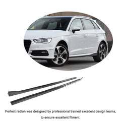 Carbon Car Side Skirts for Audi A3 8V S-LINE S3 Sportback 14-15