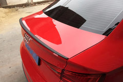 14-18 Carbon Fiber A3 Rear Ducktail Spoiler for Audi A3 S3 4D Sedan Saloon Car