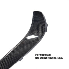 2PCS/SET C-Class Front Fog Lamp Mesh Covers Carbon Fiber Trims for Mercedes W205 C63 AMG 15-17