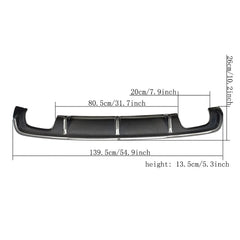 Car Carbon Fiber Rear Bumper Lip for Audi A3 8V 4 Door