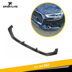 Carbon Fiber Facelift RS3 Front Spoiler Lip for Audi RS3 8V Sedan 17-18