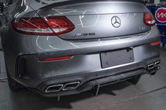 For Mercedes Benz C63 W205 COUPE carbon fiber body kit front bumper lip splitter rear bumper diffuser