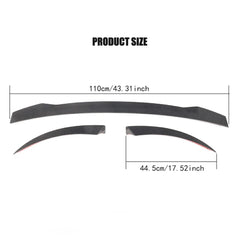 3PCS/SET Carbon Fiber Rear Spoiler for Audi TT 8S MK3 TTS TTRS TT SLINE 2-Door 2015-2017