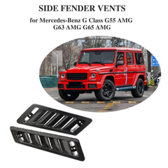 G55 G63 G65 Carbon Fiber Side Fender Vents for Mercedes-Benz G Class  AMG 2004-2018