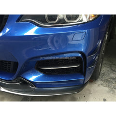 Carbon Fiber Front Lip Fin Trims for BMW 2 Series F22 M235I M-Tech