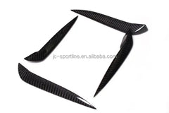 4pcs/set Carbon Fiber S3 Front Bumper Fins For Audi A3 8V S3 Sedan 4door 14-15