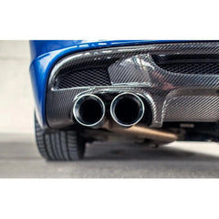 1-Series E82 Carbon Race Rear Diffuser Spoiler Quad Exhaust Pipe For BMW E82