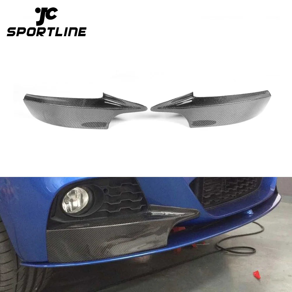 Carbon flaps splitter front spoiler Aprons for BMW 3 Series GT F34 M package 2013-2017