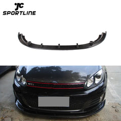 MK6 Carbon Fiber Front Bumper Spoiler For Volkswagen Golf 6 VI GTI