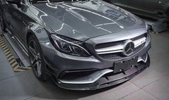 For Mercedes Benz C63 W205 COUPE carbon fiber body kit front bumper lip splitter rear bumper diffuser