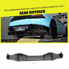 Carbon Fiber Rear Diffuser for Lamborghini Huracan LP610-4 Coupe 2-Door 14-17