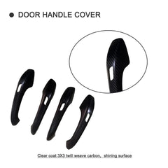 Carbon Fiber Side Door Handle Covers for Porsche Cayenne Turbo GTS Sport 2018