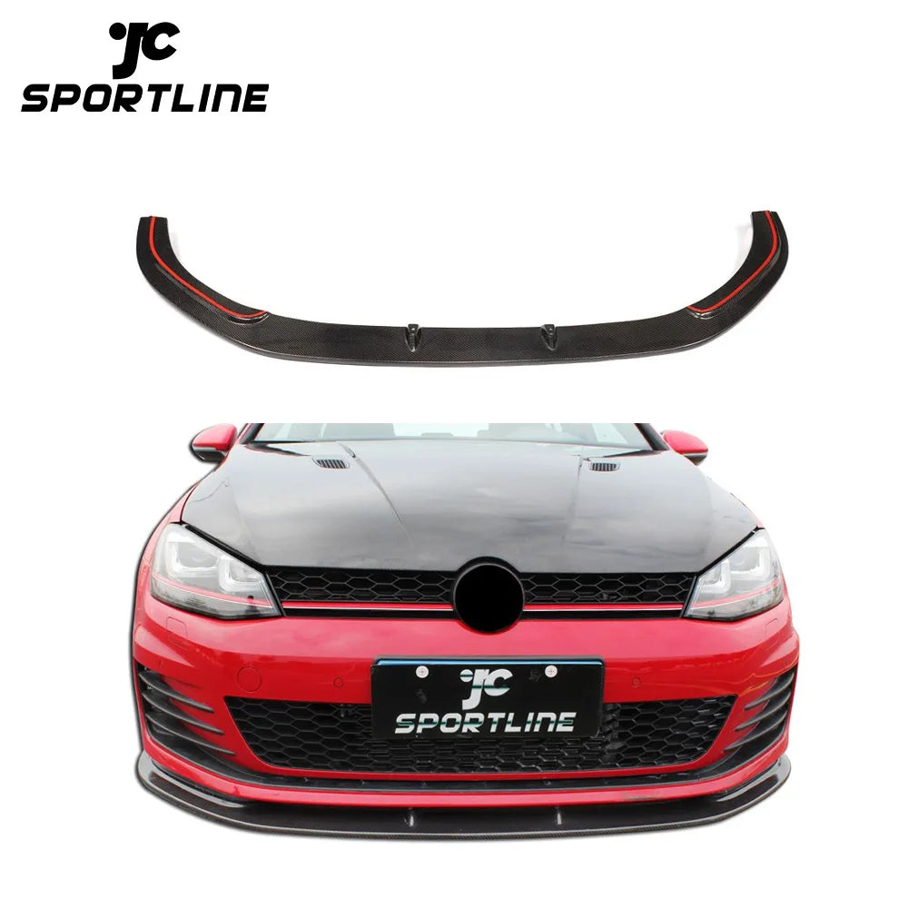 Carbon Fiber MK7 Front Bumper Lip for VW Golf VII 7 GTI 2014