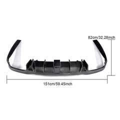 Carbon Fiber W213 Rear Diffuser Lip for Mercedes Benz E43 E63 AMG E350 E400 Sport 17-18