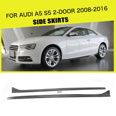 JCSPORTLINE S5 Carbon Fiber Side Skirts for Audi A5 S5 2-Door 08-16