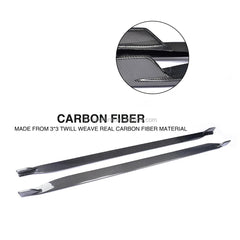 Carbon Fiber Car Side Skirts Extension for Ford Mustang GT Coupe 15-17