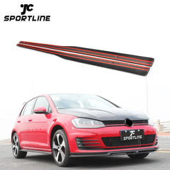 Newly Carbon Fiber Side Skirts for VW Golf 7 VII MK7 GTI RZ Style