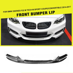 Carbon Fiber NEW 2 Series F22 Msport Front Lip Spoiler for BMW F22 M-tech M235i 230i 228i 14-17