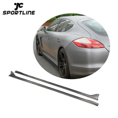 Carbon fiber Aerokit Side Skirts Extension for Porsche Panamera S Sedan 09-11