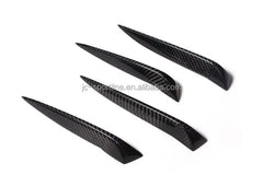 4pcs/set Carbon Fiber S3 Front Bumper Fins For Audi A3 8V S3 Sedan 4door 14-15